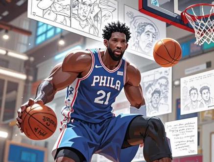 关于深圳队轻取尼克斯，恩比德高光表现的信息